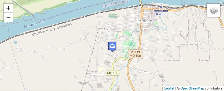 Map of ZIP Code 65036 in Gasconade, MO — click to open interactive map