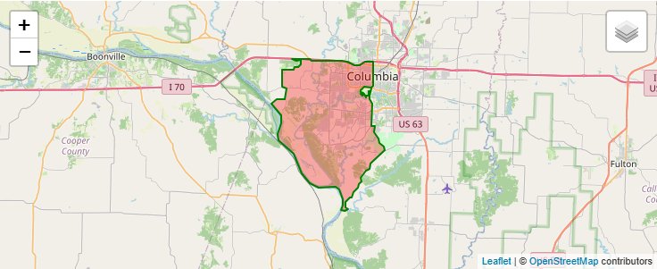 ZIP Code 65203 - Columbia, Missouri | Map, Demographics, Income