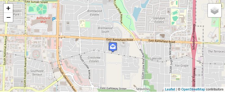 Map of ZIP Code 65890 in Springfield, MO — click to open interactive map
