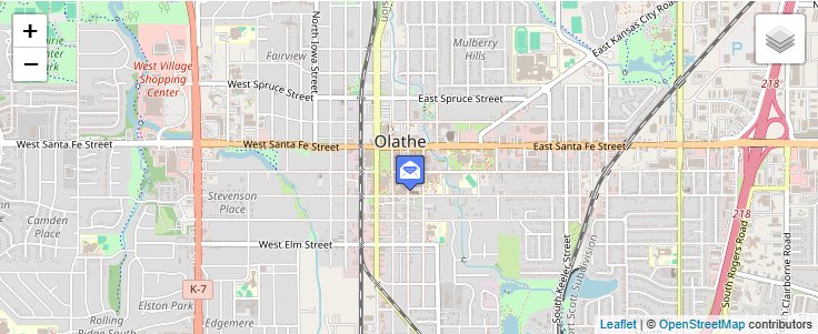 Map of ZIP Code 66051 in Olathe, KS — click to open interactive map