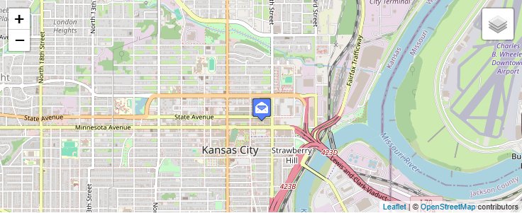 Map of ZIP Code 66117 in Kansas City, KS — click to open interactive map