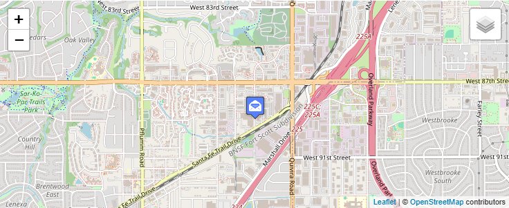 Map of ZIP Code 66285 in Lenexa, KS — click to open interactive map