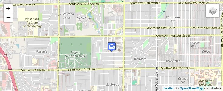 Map of ZIP Code 66667 in Topeka, KS — click to open interactive map
