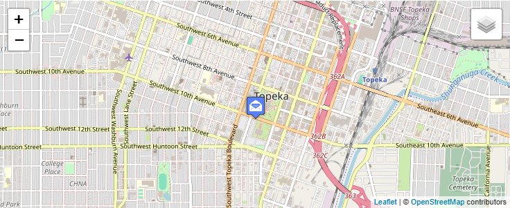 Map of ZIP Code 66699 in Topeka, KS — click to open interactive map
