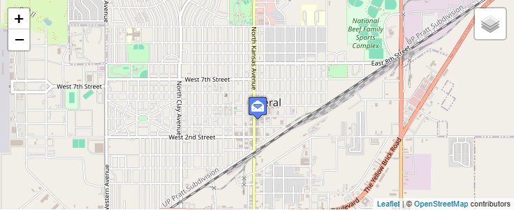 Map of ZIP Code 67905 in Liberal, KS — click to open interactive map