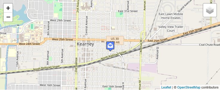 Map of ZIP Code 68848 in Kearney, NE — click to open interactive map