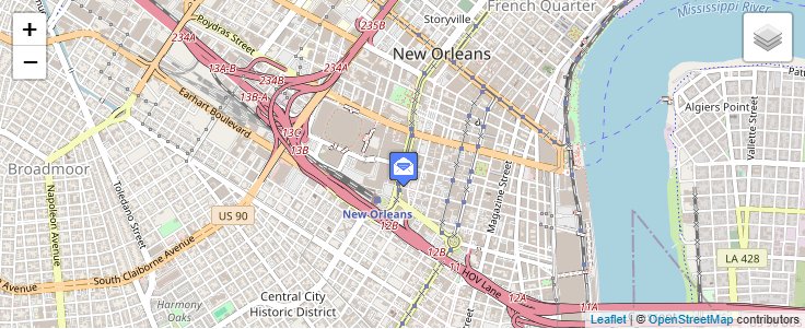 Map of ZIP Code 70161 in New Orleans, LA — click to open interactive map