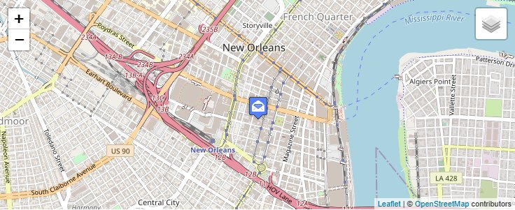 Map of ZIP Code 70166 in New Orleans, LA — click to open interactive map