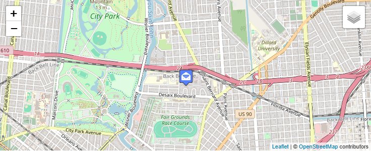 Map of ZIP Code 70184 in New Orleans, LA — click to open interactive map