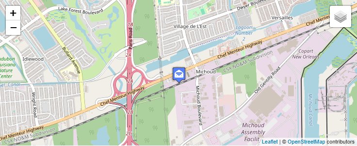 Map of ZIP Code 70189 in New Orleans, LA — click to open interactive map