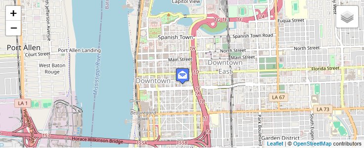 Map of ZIP Code 70833 in Baton Rouge, LA — click to open interactive map