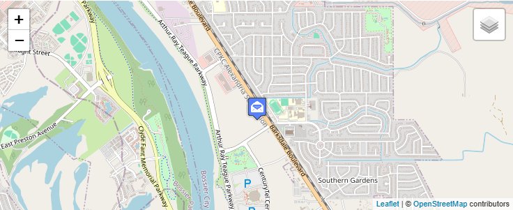 Map of ZIP Code 71113 in Bossier City, LA — click to open interactive map