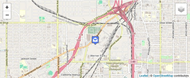 Map of ZIP Code 71130 in Shreveport, LA — click to open interactive map