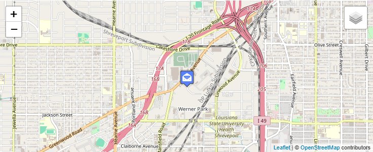 Map of ZIP Code 71133 in Shreveport, LA — click to open interactive map