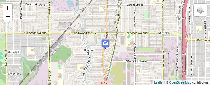 Map of ZIP Code 71152 in Shreveport, LA — click to open interactive map
