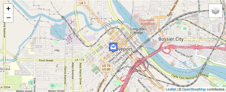 Map of ZIP Code 71156 in Shreveport, LA — click to open interactive map