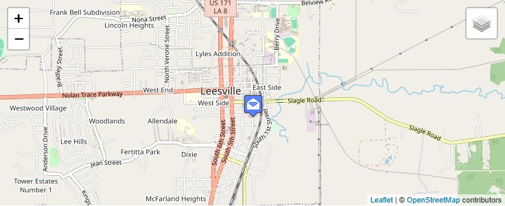 Map of ZIP Code 71443 in Kurthwood, LA — click to open interactive map