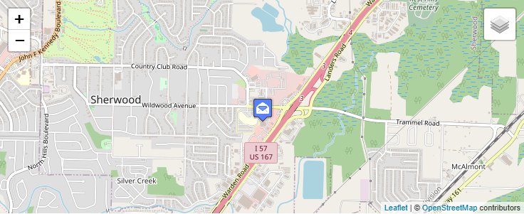Map of ZIP Code 72124 in North Little Rock, AR — click to open interactive map