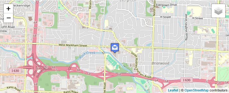 Map of ZIP Code 72215 in Little Rock, AR — click to open interactive map