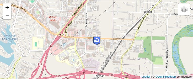 Map of ZIP Code 72231 in Little Rock, AR — click to open interactive map