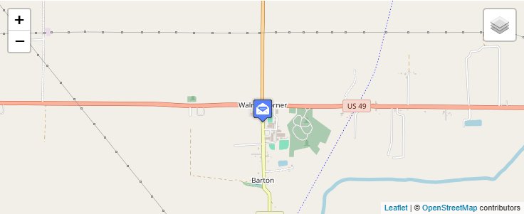Map of ZIP Code 72312 in Barton, AR — click to open interactive map