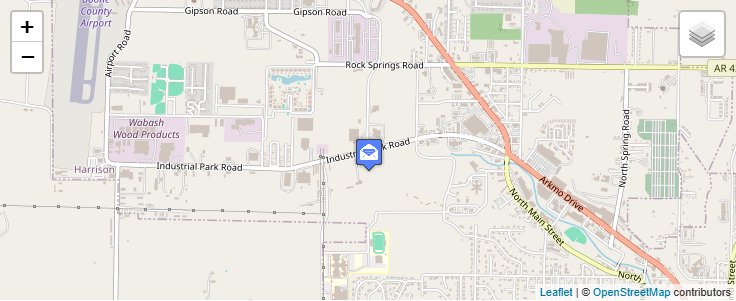 Map of ZIP Code 72602 in Harrison, AR — click to open interactive map