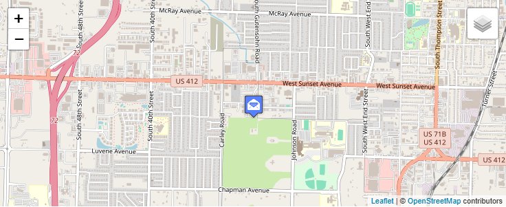Map of ZIP Code 72766 in Springdale, AR — click to open interactive map