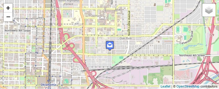 Map of ZIP Code 73136 in Oklahoma City, OK — click to open interactive map