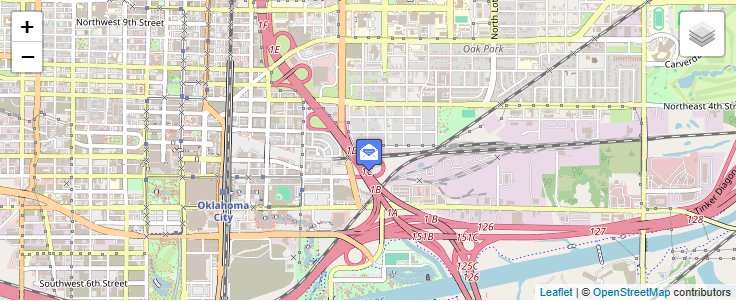 Map of ZIP Code 73190 in Oklahoma City, OK — click to open interactive map