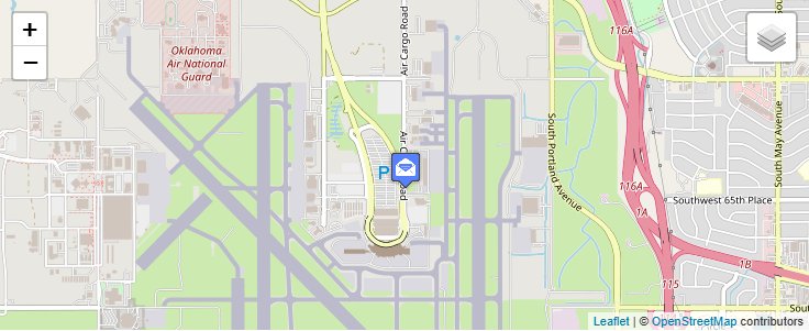 Map of ZIP Code 73195 in Oklahoma City, OK — click to open interactive map