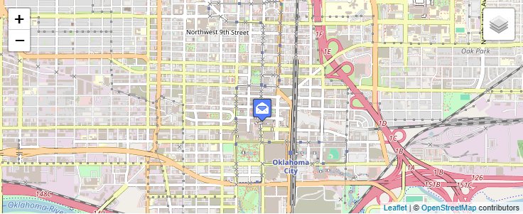 Map of ZIP Code 73196 in Oklahoma City, OK — click to open interactive map