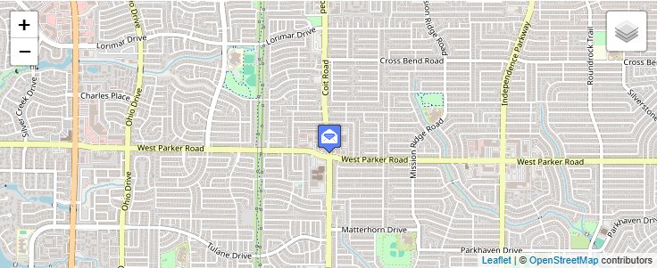 Map of ZIP Code 75026 in Plano, TX — click to open interactive map