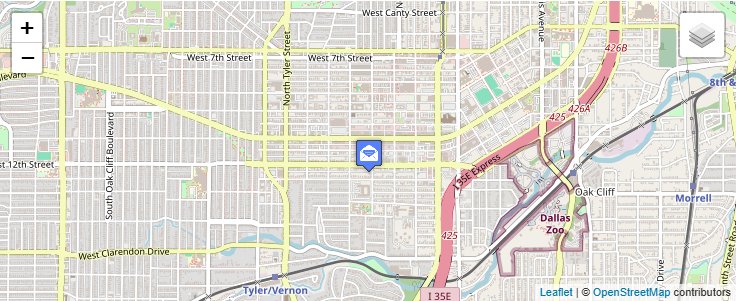 Map of ZIP Code 75222 in Dallas, TX — click to open interactive map