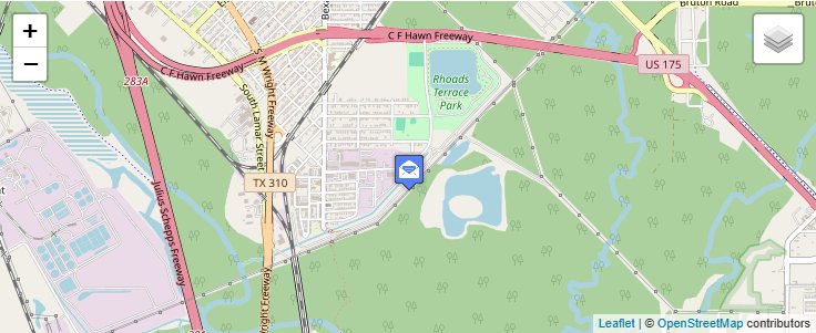 Map of ZIP Code 75277 in Dallas, TX — click to open interactive map