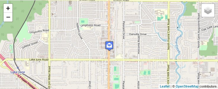 Map of ZIP Code 75303 in Dallas, TX — click to open interactive map