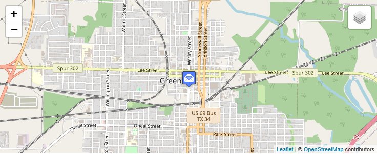Map of ZIP Code 75403 in Greenville, TX — click to open interactive map