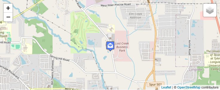 Map of ZIP Code 75615 in Longview, TX — click to open interactive map