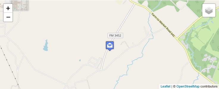 Map of ZIP Code 75882 in Palestine, TX — click to open interactive map