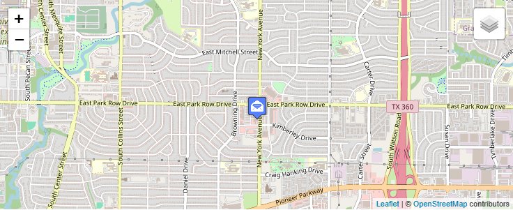 Map of ZIP Code 76007 in Arlington, TX — click to open interactive map