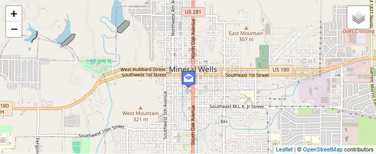 Map of ZIP Code 76068 in Mineral Wells, TX — click to open interactive map