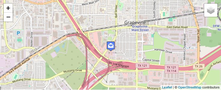 Map of ZIP Code 76099 in Grapevine, TX — click to open interactive map