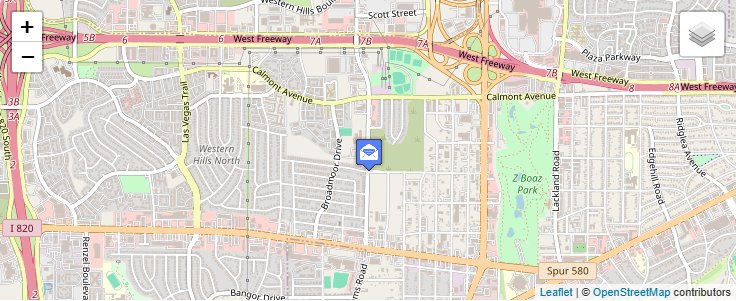 Map of ZIP Code 76121 in Fort Worth, TX — click to open interactive map