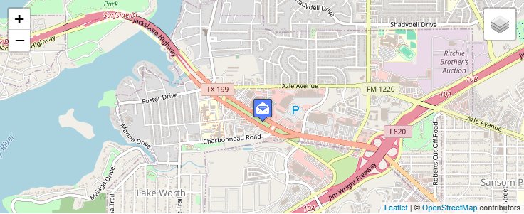 Map of ZIP Code 76136 in Fort Worth, TX — click to open interactive map