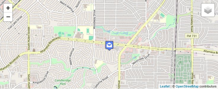 Map of ZIP Code 76163 in Fort Worth, TX — click to open interactive map
