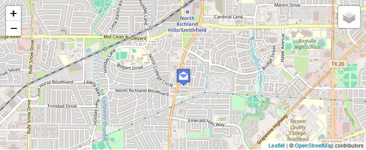Map of ZIP Code 76181 in Fort Worth, TX — click to open interactive map