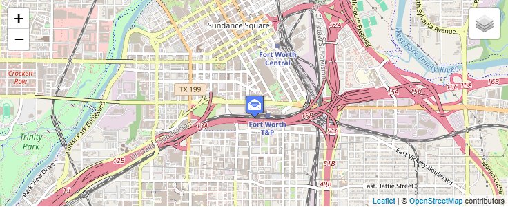 Map of ZIP Code 76195 in Fort Worth, TX — click to open interactive map