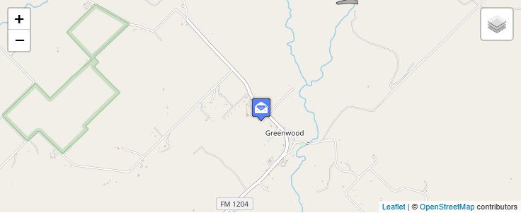 Map of ZIP Code 76246 in Greenwood, TX — click to open interactive map