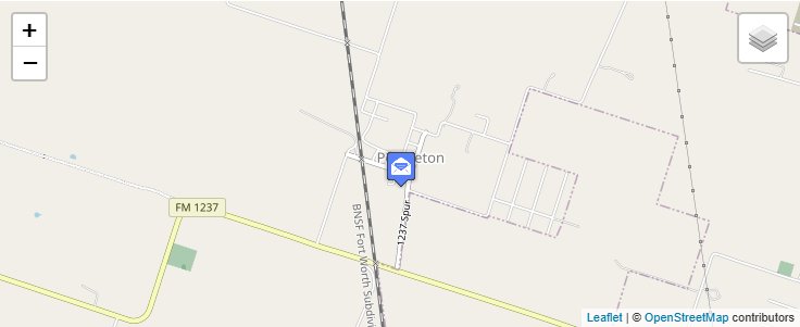 Map of ZIP Code 76564 in Pendleton, TX — click to open interactive map