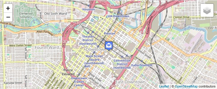 Map of ZIP Code 77052 in Houston, TX — click to open interactive map