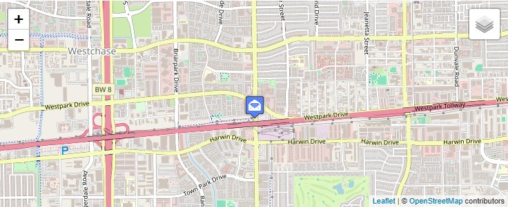 Map of ZIP Code 77215 in Houston, TX — click to open interactive map